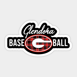 Glendora Mom Baseball Pride Sports Mama Vintage Sticker